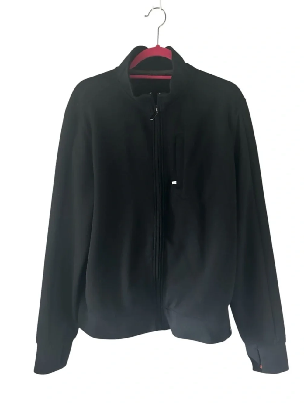 Perry Ellis Men's Knit Full-Zip Mock-Collar Jacket
